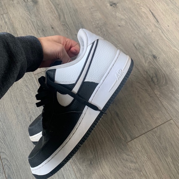 Nike black white Air Force 1 AF 1 size 10 - Picture 6 of 6